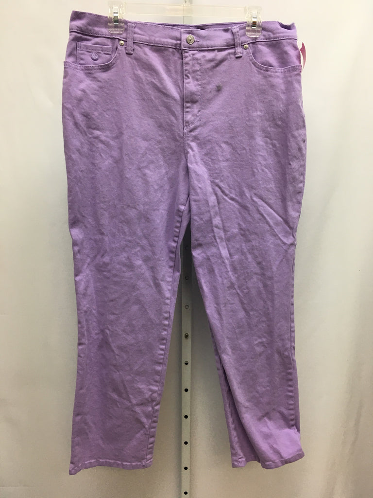 Gloria Vanderbilt Size 16S Lavender Pants
