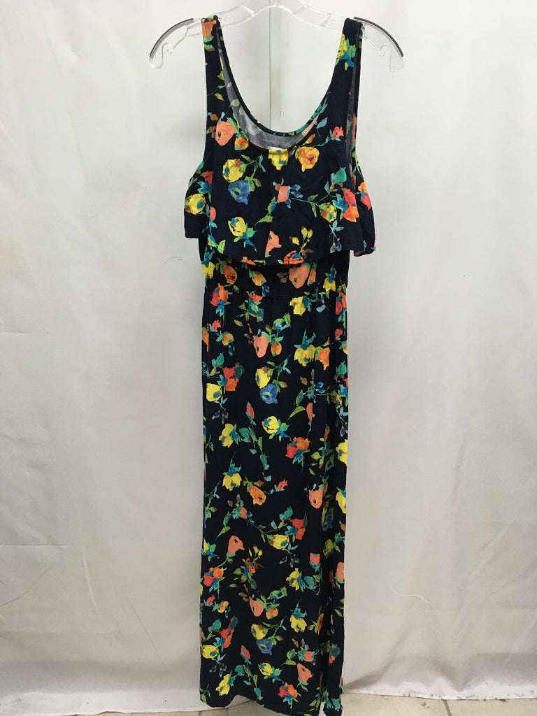 Size XS Navy Floral Maxi Dress
