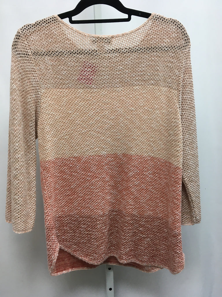 Christopher & Banks Size XL Peach Long Sleeve Top
