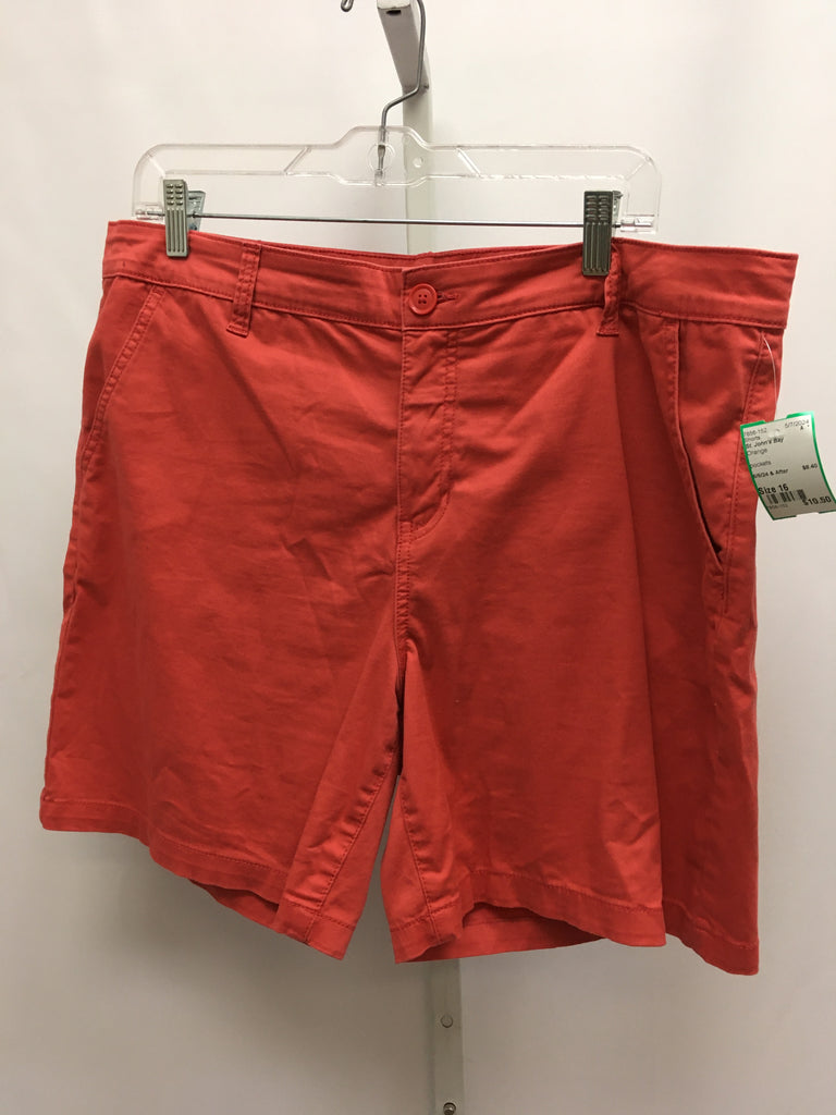 St. John's Bay Size 16 Orange Shorts