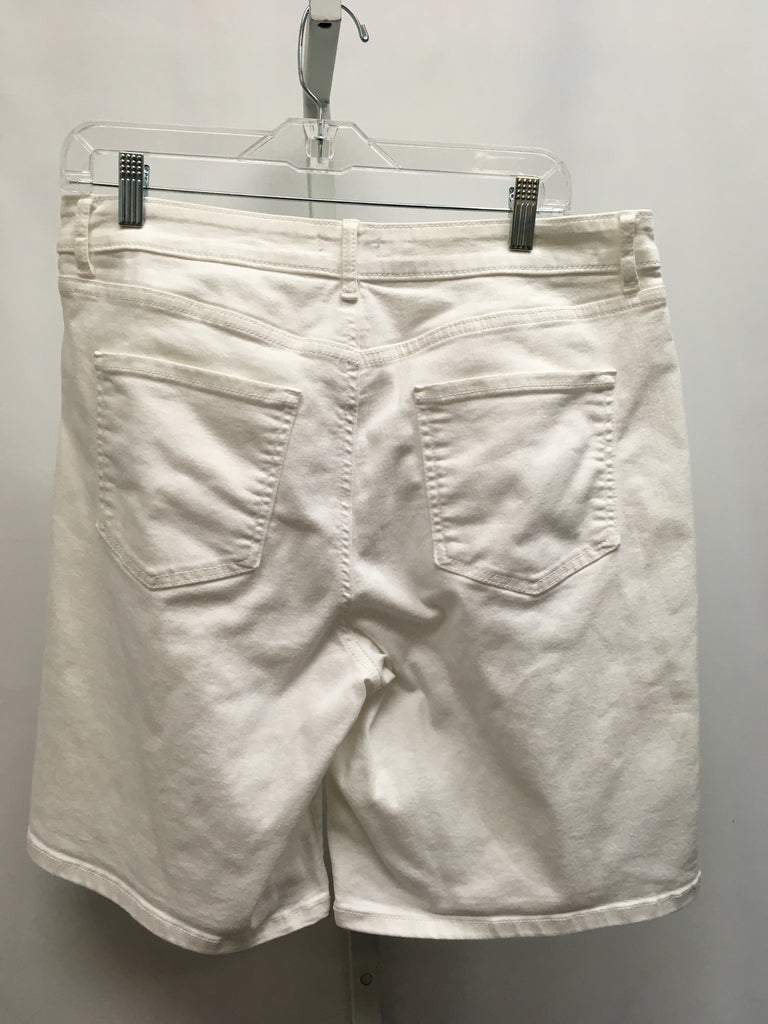 Croft & Barrow Size 14 White Denim Shorts