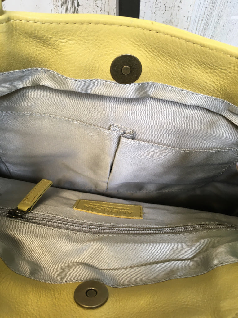 American Leather Co. Yellow Handbag