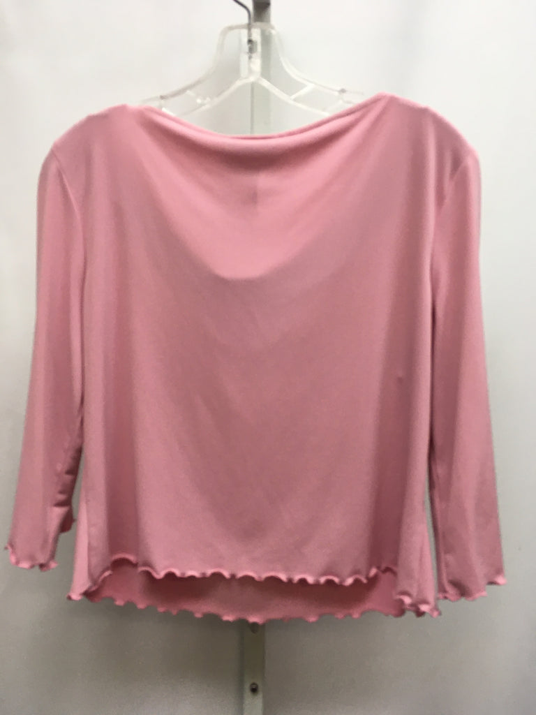 biyaycda Size Large Pink 3/4 Sleeve Top