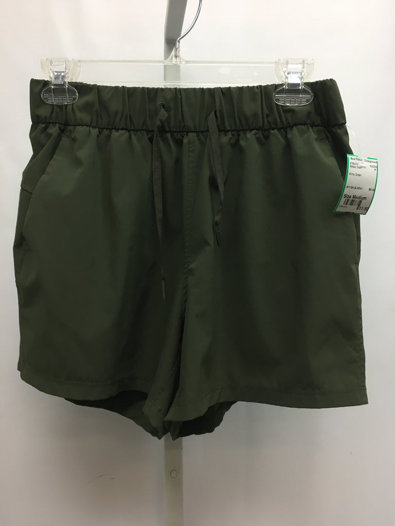 Army Green Athletic Short