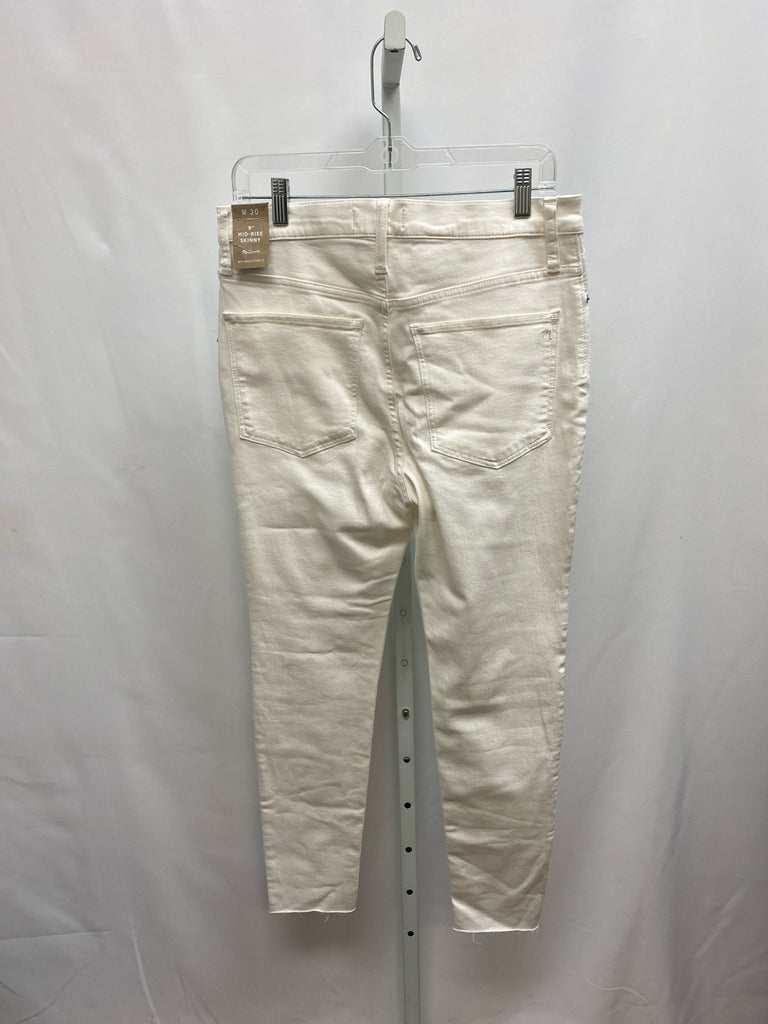 madewell Size 30 (10) White Denim Jeans