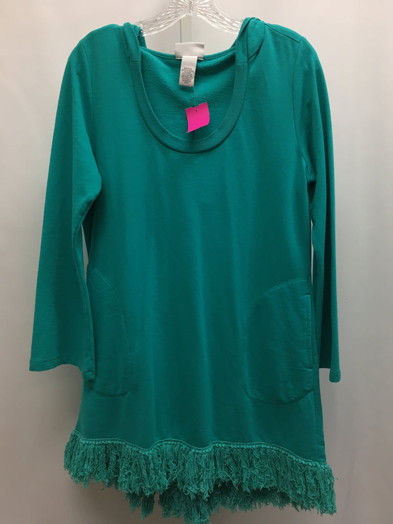 Soft Surroundings Size Small Teal Long Sleeve Tunic