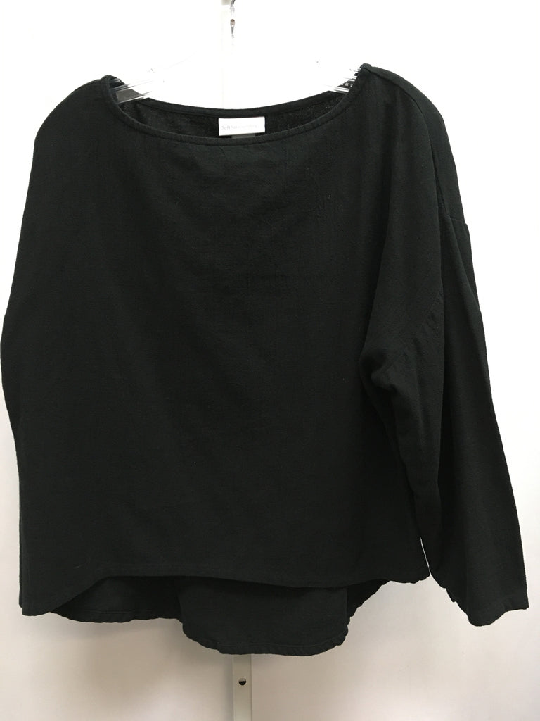 Soft Surroundings Size Medium Black 3/4 Sleeve Top