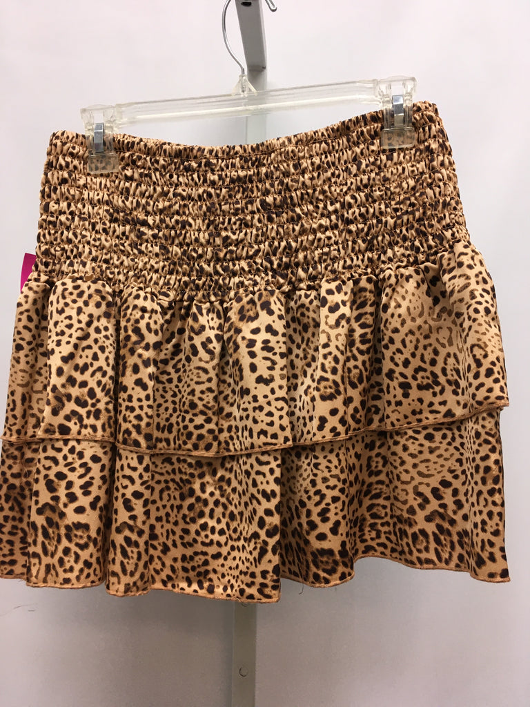Size Medium JUSTFAB Tan/Brown Skirt