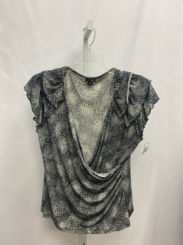 East 5th Size XL Black/Gray Short Sleeve Top