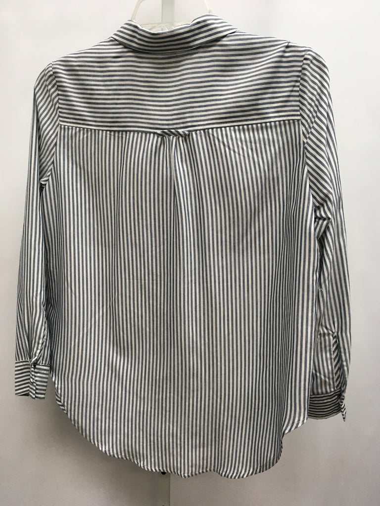 Size Small Blue/White Long Sleeve Top