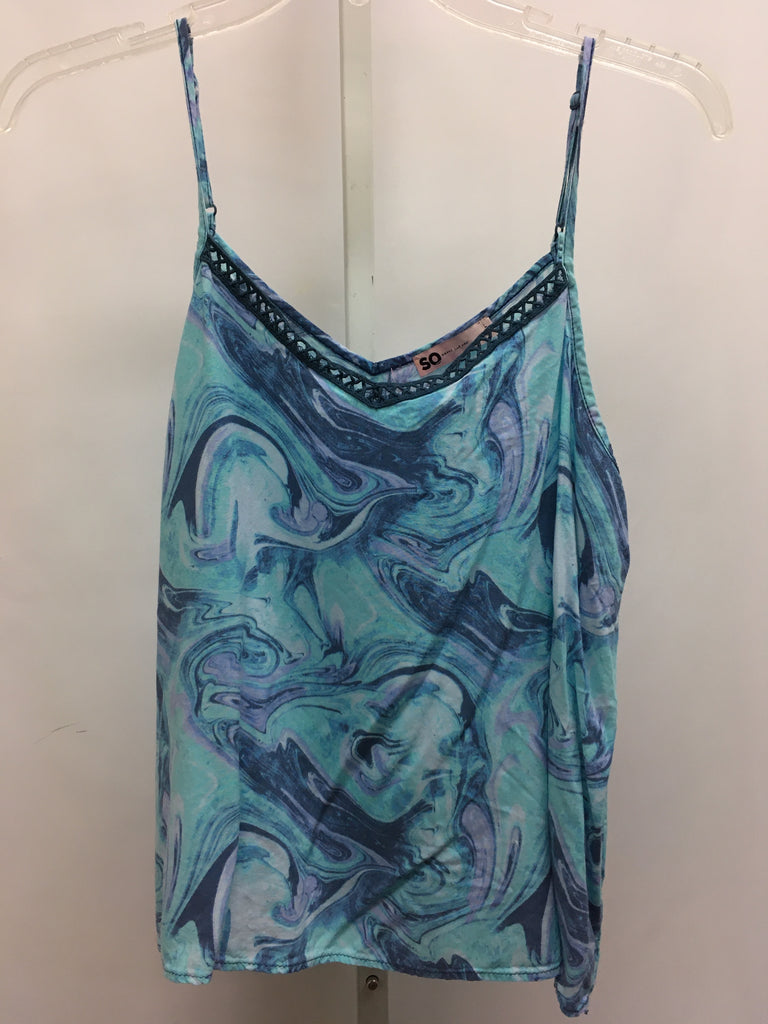 SO Size Large Teal Sleeveless Top