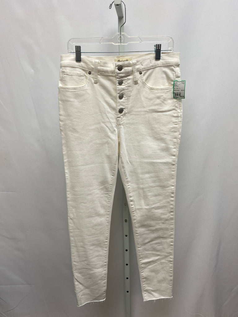 madewell Size 30 (10) White Denim Jeans