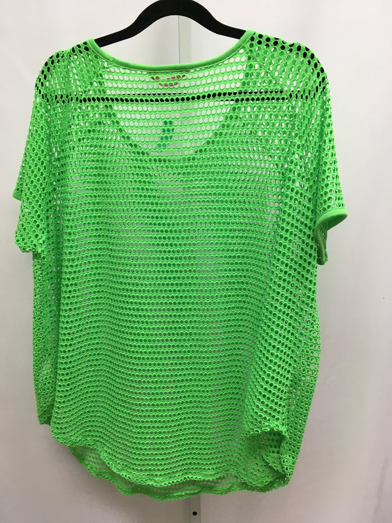 Size 1X Lime Short Sleeve Top