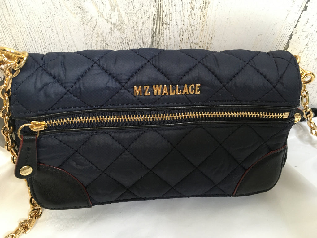 MZ Wallace Navy Designer Handbag