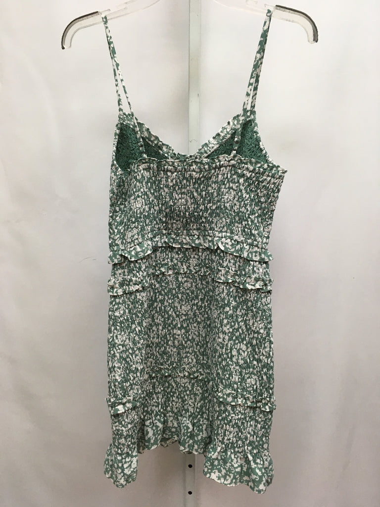 Size Medium abercrombie & fitch Green/White Junior Dress