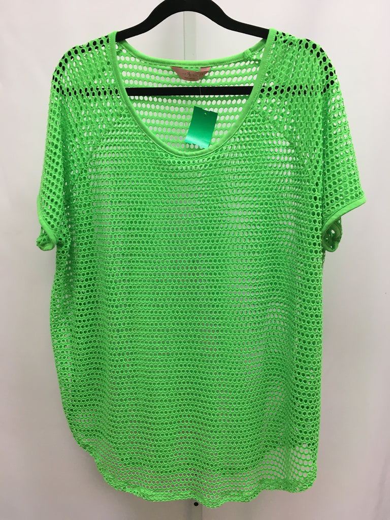 Size 1X Lime Short Sleeve Top
