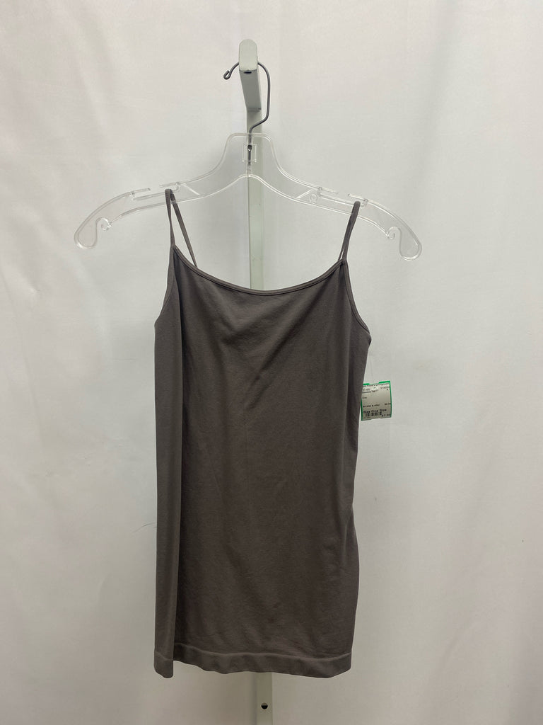 Size One Size Gray Sleeveless Top