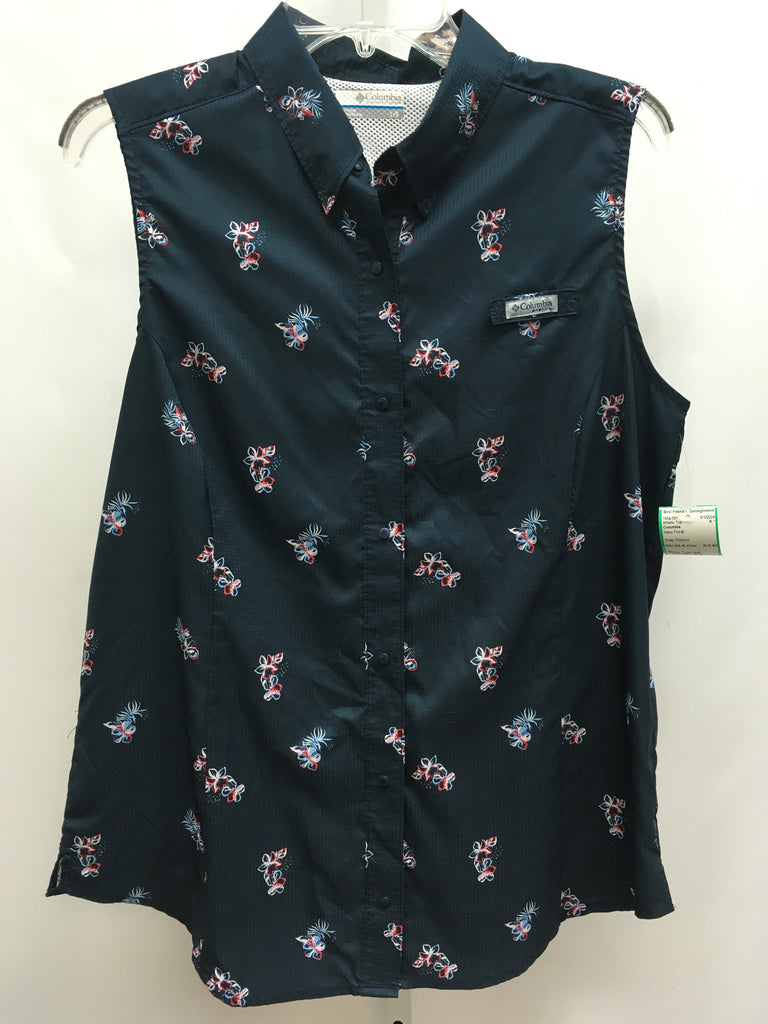 Columbia Navy Floral Athletic Top