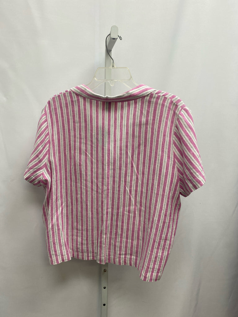Universal Thread Size XLarge Pink/White Short Sleeve Top