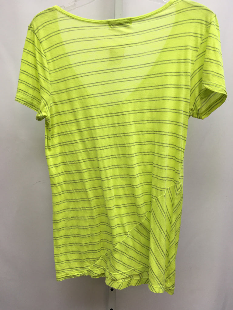 Michael Stars Size One Size Lime Stripe Short Sleeve Top