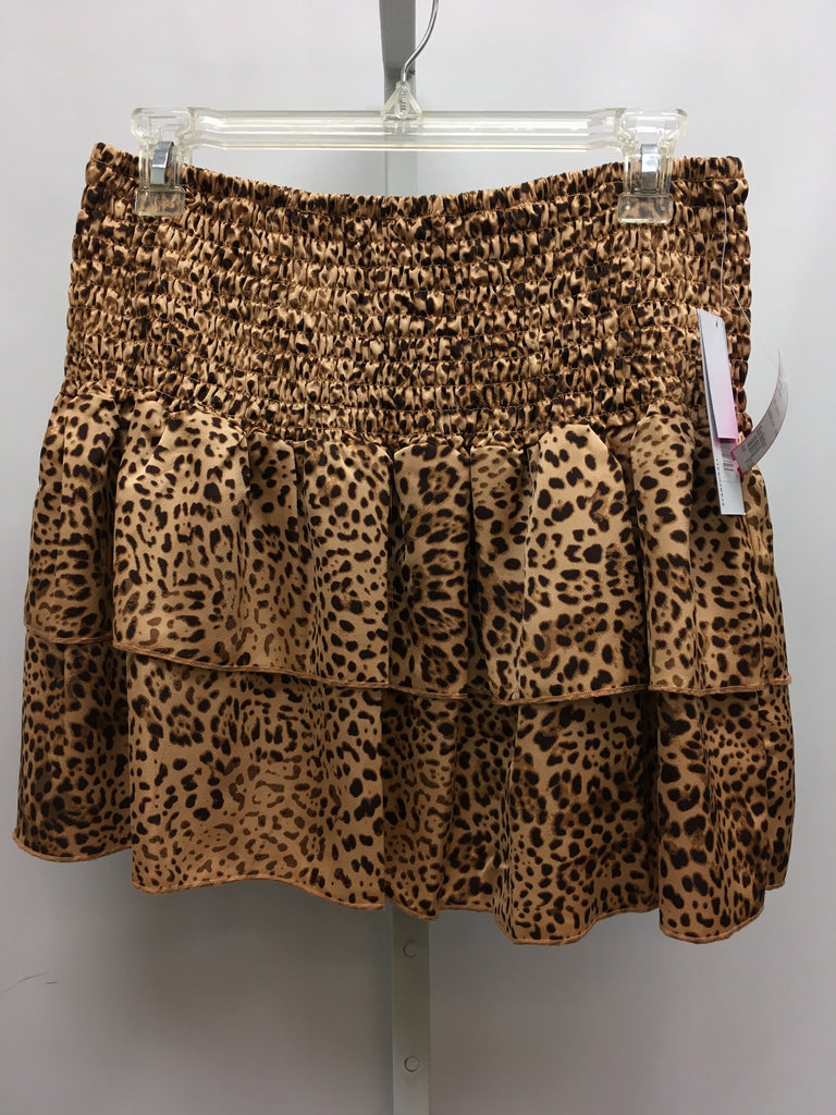 Size Medium JUSTFAB Tan/Brown Skirt