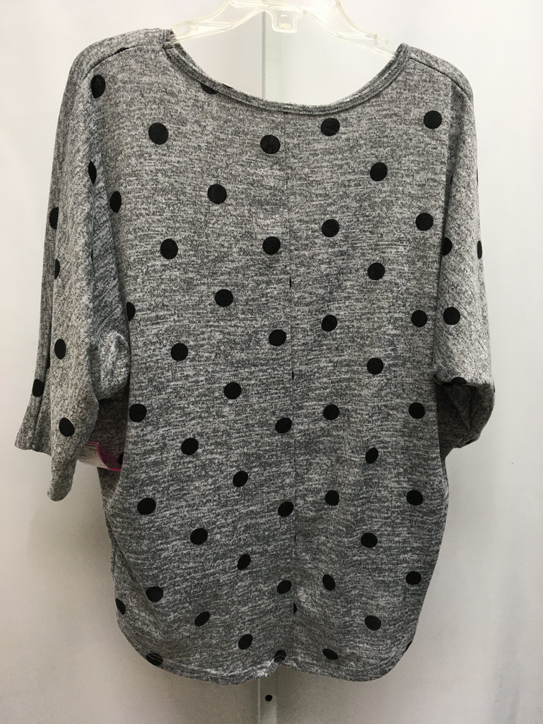 Size XL Gray Heather 3/4 Sleeve Top