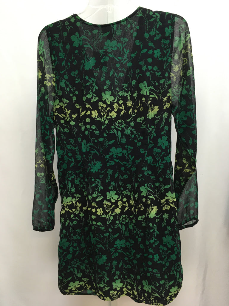 Size Large a new day Black/Green Long Sleeve Dress