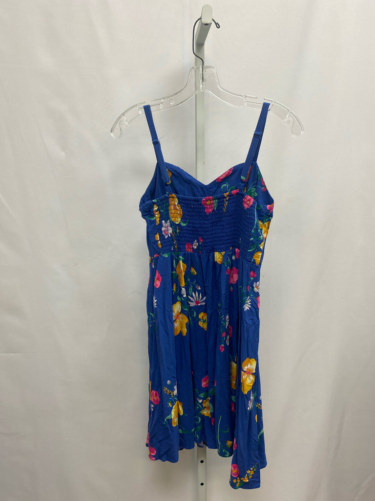 Size Small Old Navy Blue Floral Sleeveless Dress
