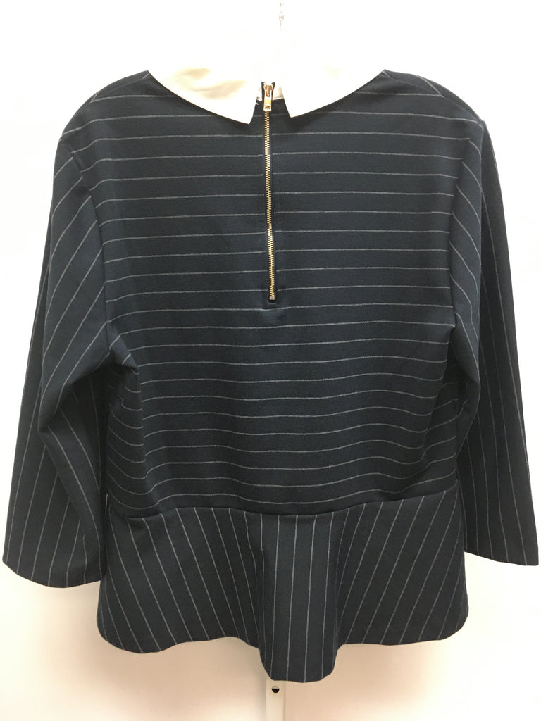 Ann Taylor Size Large Navy 3/4 Sleeve Top