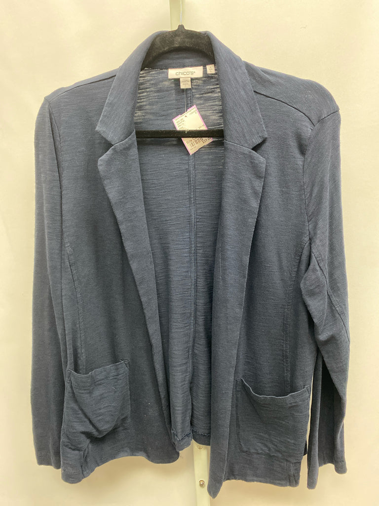 Chico's Size Chico's 2 (Large) Navy Jacket/Top