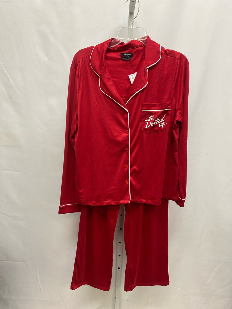 Kate Spade Size Medium Red Pajamas