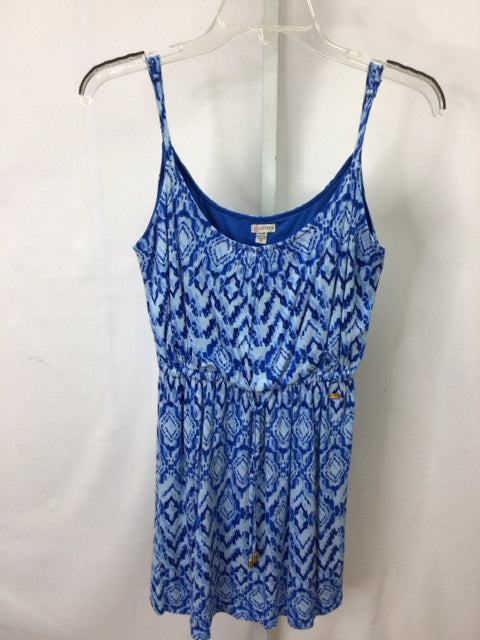 Guess Size XS Blue Print Sleeveless Dress