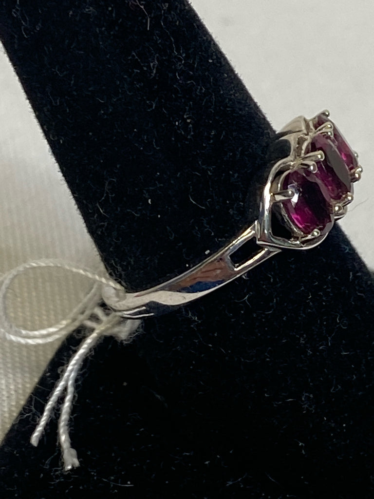 Magenta Sterling Silver Ring