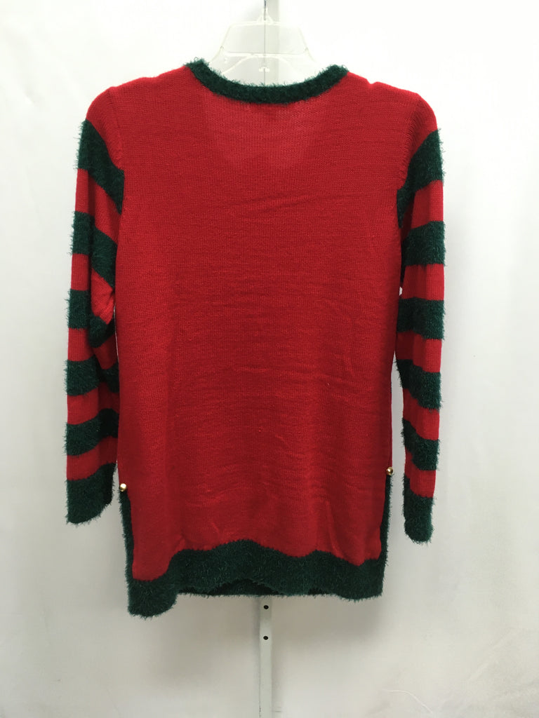 Size 1X Red/Green Holiday Themed Top