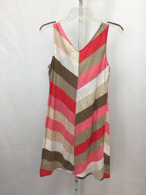 Size SP Tommy Bahama Pink/Tan Sleeveless Dress