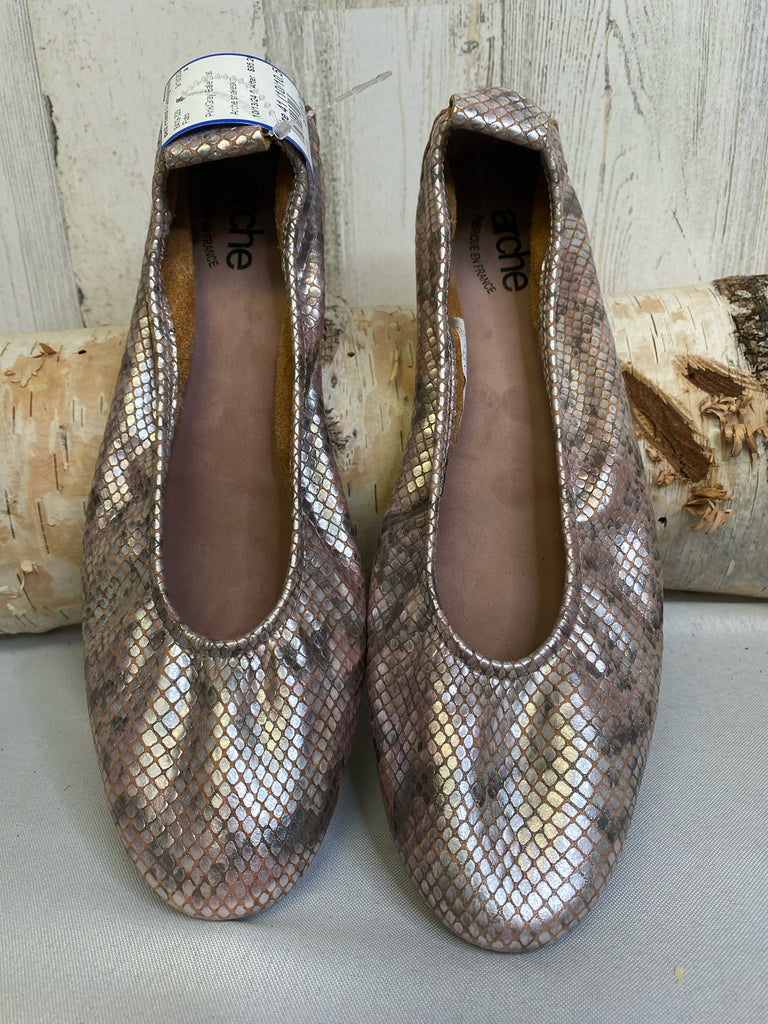 Size 41 (10/10.5) Pink/Gray Ballet Flat Flats