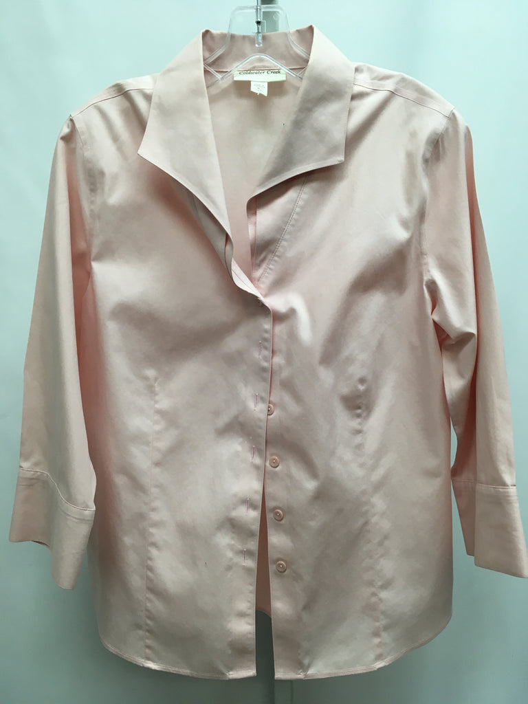 Coldwater Creek Size PL Blush 3/4 Sleeve Top