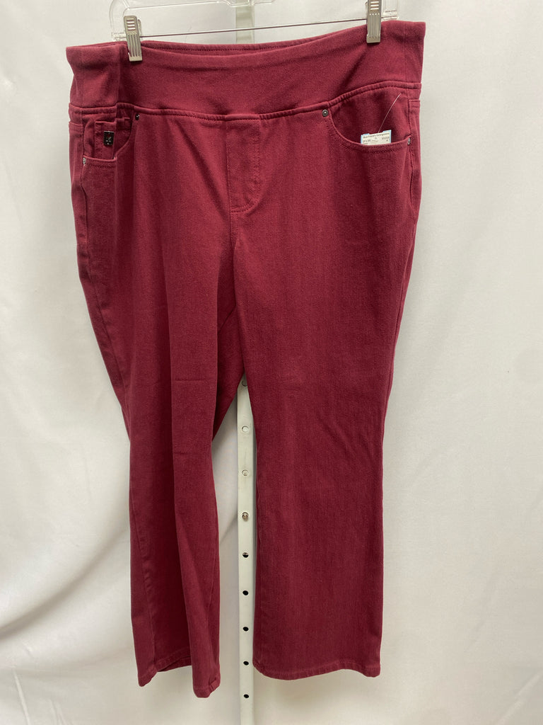 belle Size 18 Burgundy Pants