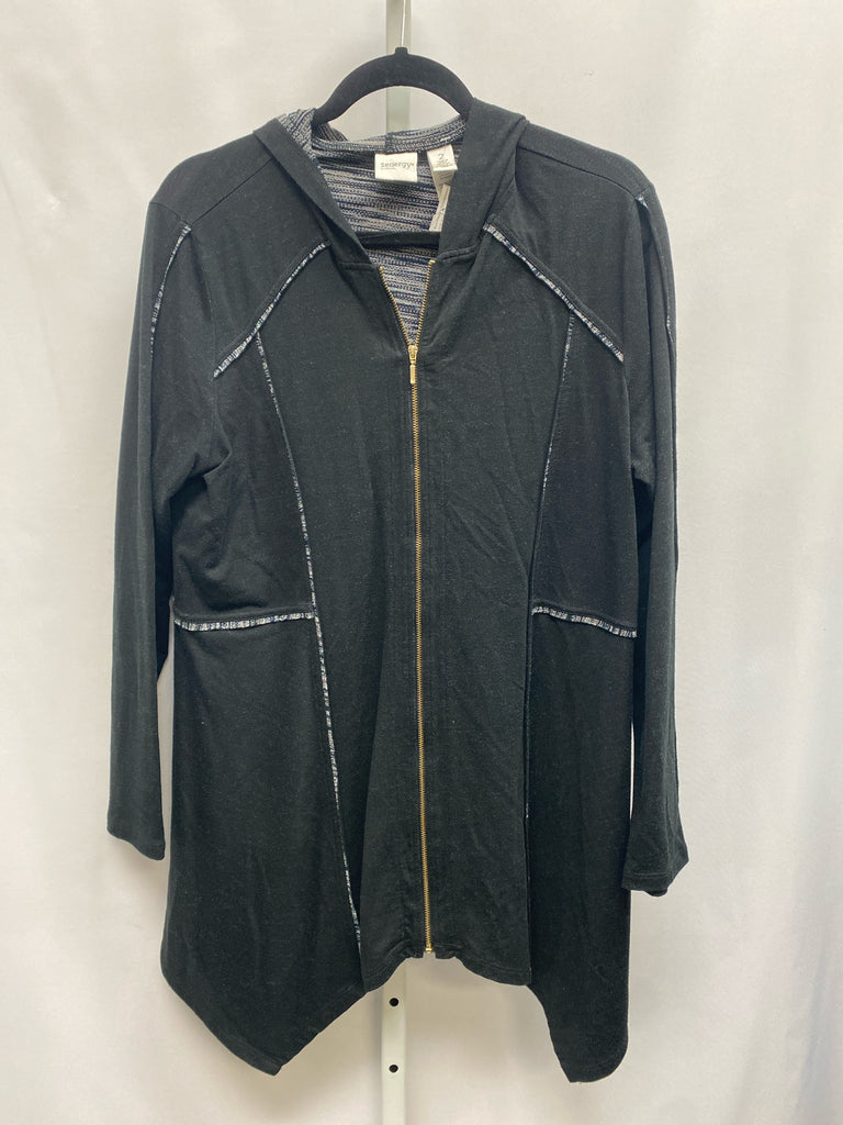 Chico's Size Chico's 2 (Large) Black Hoodie