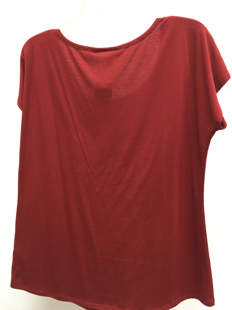 Coldwater Creek Size Medium Red Short Sleeve Top