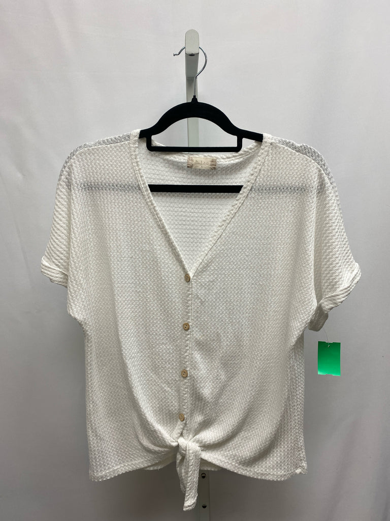 Altar'd State Size Small White Short Sleeve Top