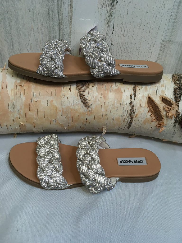 Steve Madden Size 10 Silver Sandals