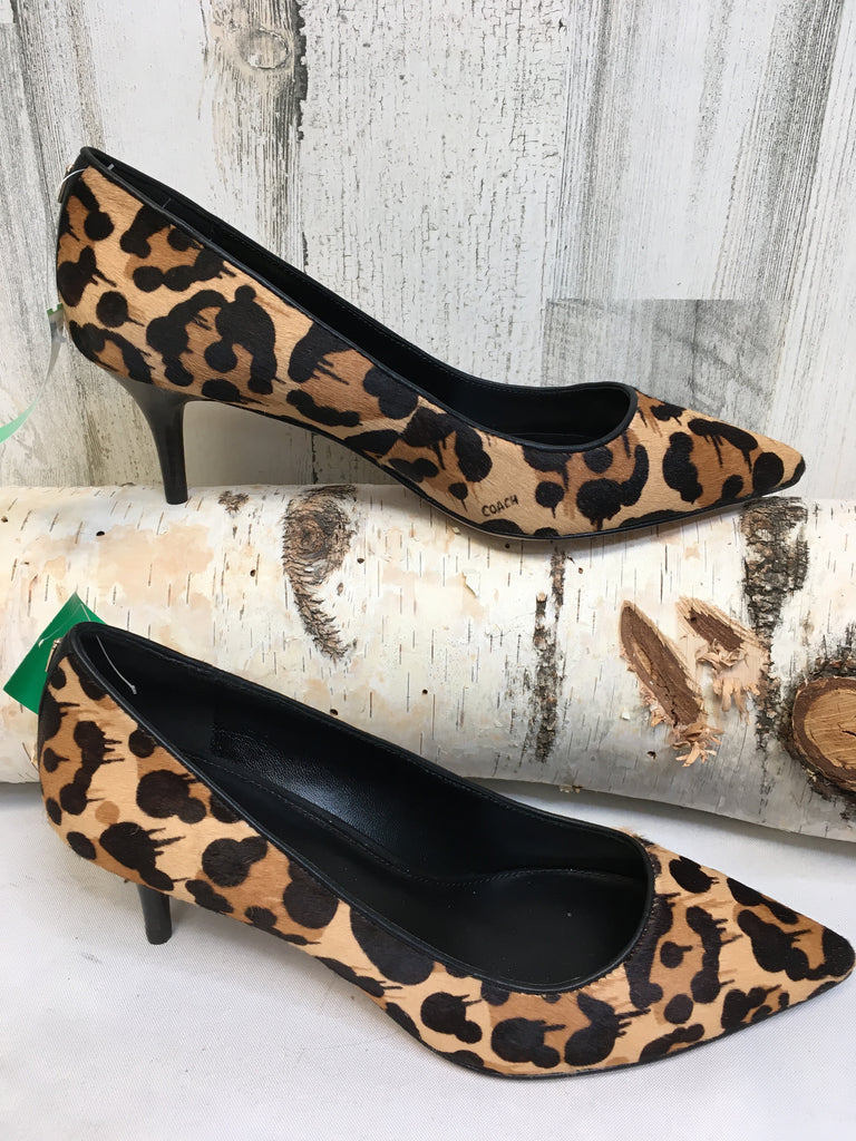 Coach Size 9.5 Animal Print Designer Shoe