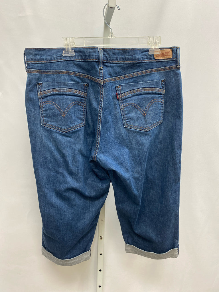 Levi's Size 16 Blue Crop/Capri