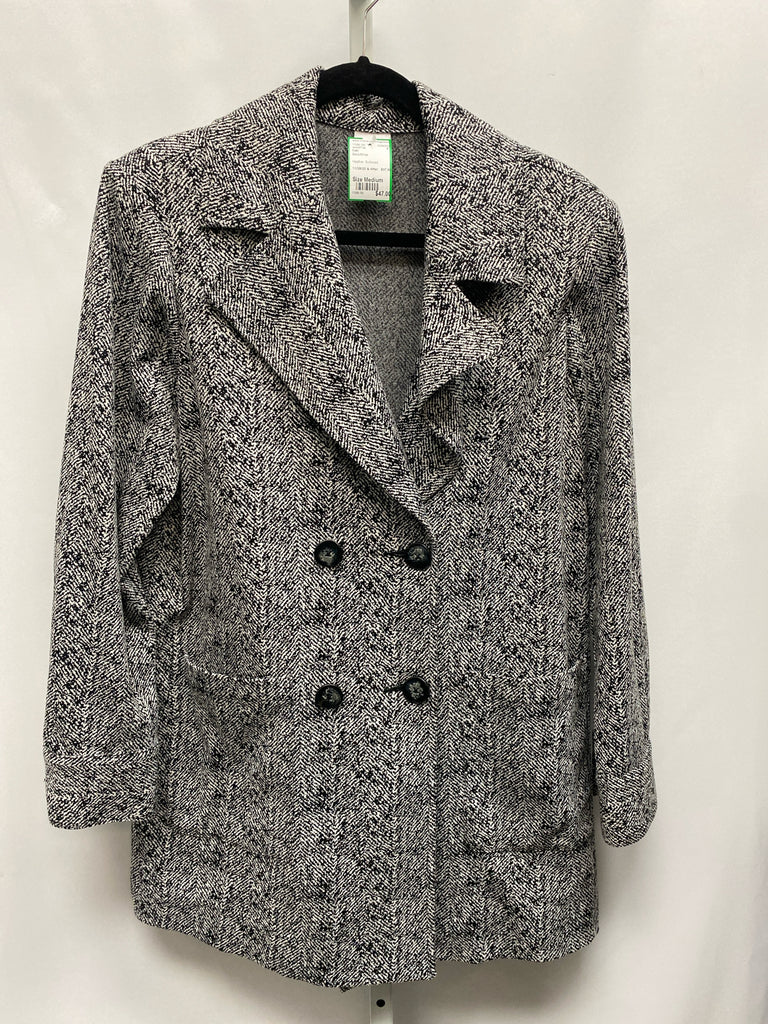 Cabi Size Medium Black/White Jacket/Top