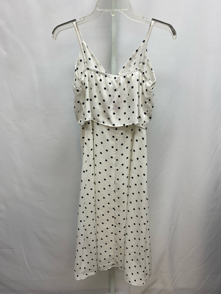 BP Size XS White/Black Sleeveless Dress