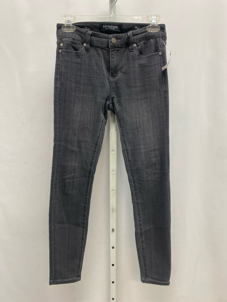 Liverpool Size 0 Charcoal Jeans