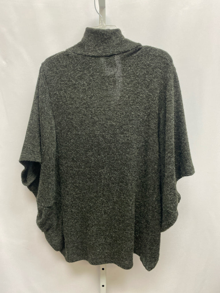 Bobeau Size Medium Charcoal Short Sleeve Sweater