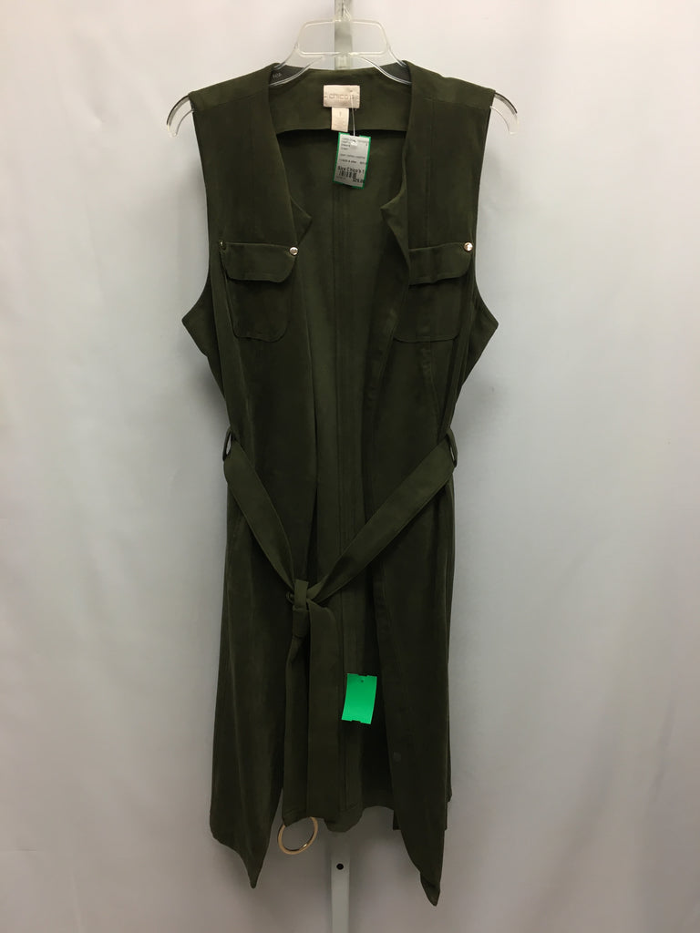 Chico's Size Chico's 1 (Medium) Green Vest/Top