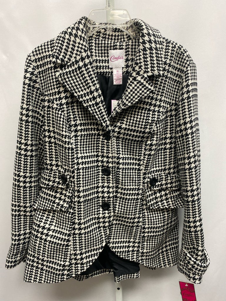 Candies Size XL Black Print Blazer